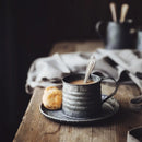 Axya Retro Wrought Iron Kettle for Home Decor, Vintage Teapots Cups & Photography Props