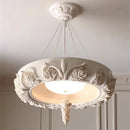 Axyaa White LED Pendant Chandelier for Home Decor and Indoor Lighting