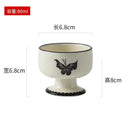 Axyaa Ceramic High Footed Dessert Bowl for Molecular Cooking and Molecular Gastronomy
