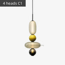 Axyaa Nordic Glass Chandelier: Stylish and Colorful Lighting for Home and Business