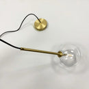 Axyaa Clear Glass Ball Pendant Chandelier for Dining Room, Bedroom & Kitchen