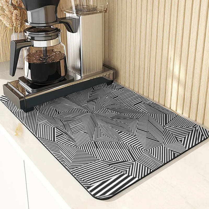 Axyaa Lattice Pattern Diatomaceous Earth Table Mat Set