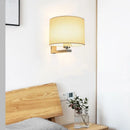 Axyaa Chinese Style Cloth Cover Wall Light for Bedroom Living Room Staircase