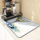 Axyaa Square Anti-Slip Absorbent Drain Pad for Dishes and Cups