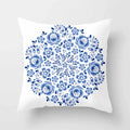 Axyaa Blue Mandala Pattern Pillow Case 45*45cm
