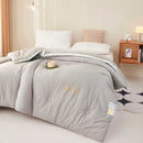 Axyaa Solid Color Soybean Fiber Quilt for Autumn/Winter: Warm, Thickened, All-Season Comfort