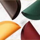 Axyaa Black Round Non-Slip Placemats Set for Durable Table Decor