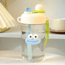 Axyaa Cute Girls Water Bottle: Large Capacity, Leakproof, with Straw Cup