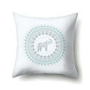 Axyaa Elephant Pattern Polyester Cushion Cover 45x45cm Home Decor Square Pillowcase
