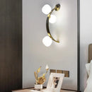 Axyaa Glass Bubble LED Ceiling Pendant Light Copper Chandelier