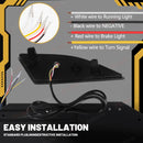 Axyaa Rear Bumper Reflector Lights for Lexus RX350 RX450h 2020-2022 - Dynamic Turn Signal