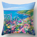 Axyaa Flower Sofa Pillow Cover Set - 17.7" x 17.7" - Home Decor