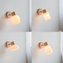 Axyaa Glass Wall Sconce Light Fixture for Bedroom and Bathroom