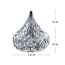 Axyaa Glass Bowl with Lid: Creative Irregular Shaped Restaurant Tableware for Molecular Cuisine