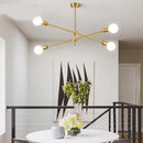 Axyaa Magic Bean Wrought Iron Chandelier - Modern Minimalist Nordic LED Lighting