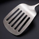 Axyaa Large Stainless Steel Kitchen Cooking Tools with Wooden Handle
