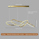 Axyaa Stainless Steel Pendant Chandelier for Modern Home Decor