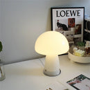 Dimmable Glass Mushroom Table Lamp for Home Decor by Axyaa