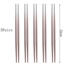 Axyaa Stainless Steel Chopsticks Set for Sushi, Cooking, and Korean Cuisine