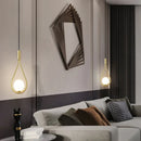Axyaa Copper LED Pendant Lamps with 7w G9 Bulb - Bedroom Chandelier Hanging Lighting