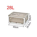 Axyaa Foldable Storage Box with Lid: Large Capacity Organizer for Toys, Books, and More