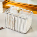 Axyaa Acrylic Makeup Organizer Storage Box for Cosmetics and Swabs