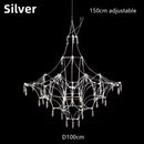 Axyaa Firefly Star Crystal Chandelier for Elegant Spaces