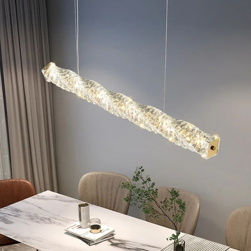 Axyaa Luxury Crystal Chandelier for Dining Room and Kitchen Lighting