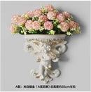 Axyaa Music Angel Resin Vase Wall Sticker Ornaments for Home Livingroom Wall Decoration
