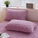 Axyaa Velvet Pillowcase Pair - Warm Rectangle Cushion Cover 48x74cm