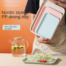 Axyaa Green Plastic Food Tray for Kitchen and Hotel Dessert Serving