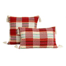 Axyaa Plaid Cotton Linen Holiday Throw Pillowcase for Home Sofa Decor