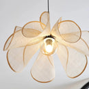 Axyaa French Cream Fabric Ceiling Pendant Light Chandelier