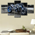 Axyaa Cool Bikes 2025 Canvas Wall Art Poster Painting Set for Living Room