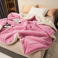 Axyaa Cozy Milk Fleece Blanket | Queen Size Multi-functional Plush Bed Throw