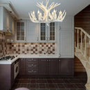 Axyaa Retro Deer Horn LED Pendant Light for Hot Pot Restaurant and Clothing Store