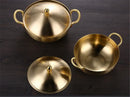 Axya Copper Cooking Pots Set: Small Hotpot Stove & Milk Pot Cookware Set