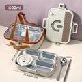 Axyaa Stainless Steel Lunch Box Set with Cutlery & Bowl