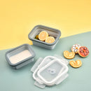 Axyaa Silicone Bento Box - Collapsible Portable Lunch Container