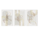 Modern Geometry Marble Gold Line Canvas Art Print by Axyaa