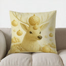 Axyaa Festive Deer & Ornaments Cushion Cover - Sofa, Bedroom, Car Pillow Cover