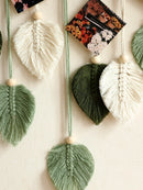 Axyaa Handmade Macrame Leaves Wall Hanging - Boho Home Decor