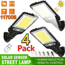 Axyaa Solar Motion Sensor Security Lights - 3 Light Modes for Garden, Patio, Path Yard