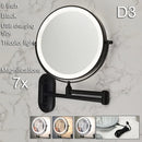 Axyaa LED Makeup Mirror Double Side Fill Light USB Charging Tricolor Dimming