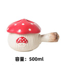 Axyaa Cartoon Girl Red Mushroom Ceramic Tableware Set