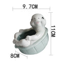 Axyaa Turtle Succulent Plant Pot Garden Flower Vase Cute Balcony Decor Pot