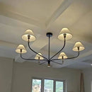 Axyaa Modern Black Metal LED Ceiling Pendant Chandelier for Living Room