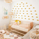 Axyaa Boho Yellow Orange Half Sun Wall Stickers for Home Decoration