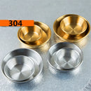 Axya Stainless Steel Kimchi Plate Dish Bowl Sauce Flat Seasoning Box Tableware
