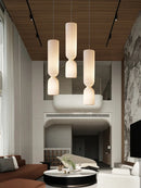 Axyaa Nordic Fabric Ceiling Pendant Chandelier for Living Room and Bedroom